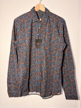 Tiger of Sweden Cotton Navy Button-Down Shirt size 40